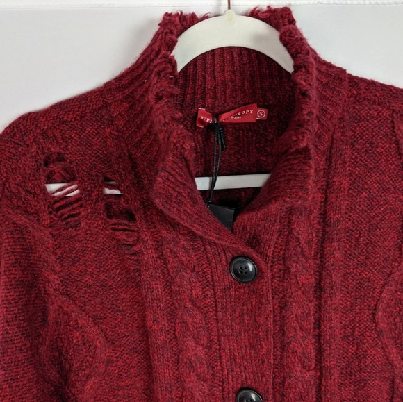 NWT n:Philanthropy Deconstructed Distressed Lone Oversized Cardigan Sweater sz.S - Picture 4 of 8